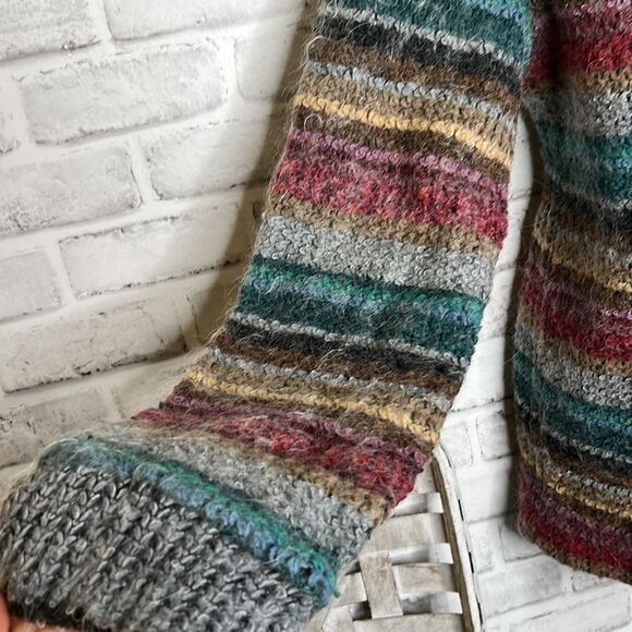 Koret 1980s Vintage Fuzzy Wool Knit Jacket Cardigan Sweater Top Size Medium - Picture 3 of 7